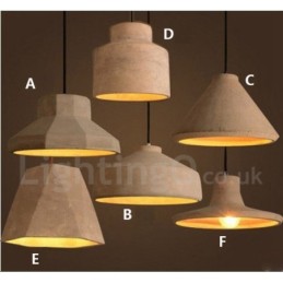 Moderní Concrte Single Light Závěsné svítidlo