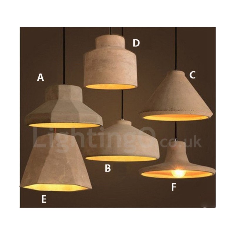 Moderní Concrte Single Light Závěsné svítidlo