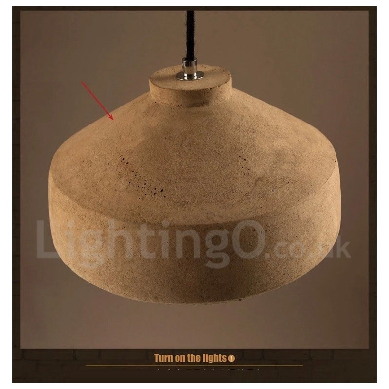 Moderní Concrte Single Light Závěsné svítidlo