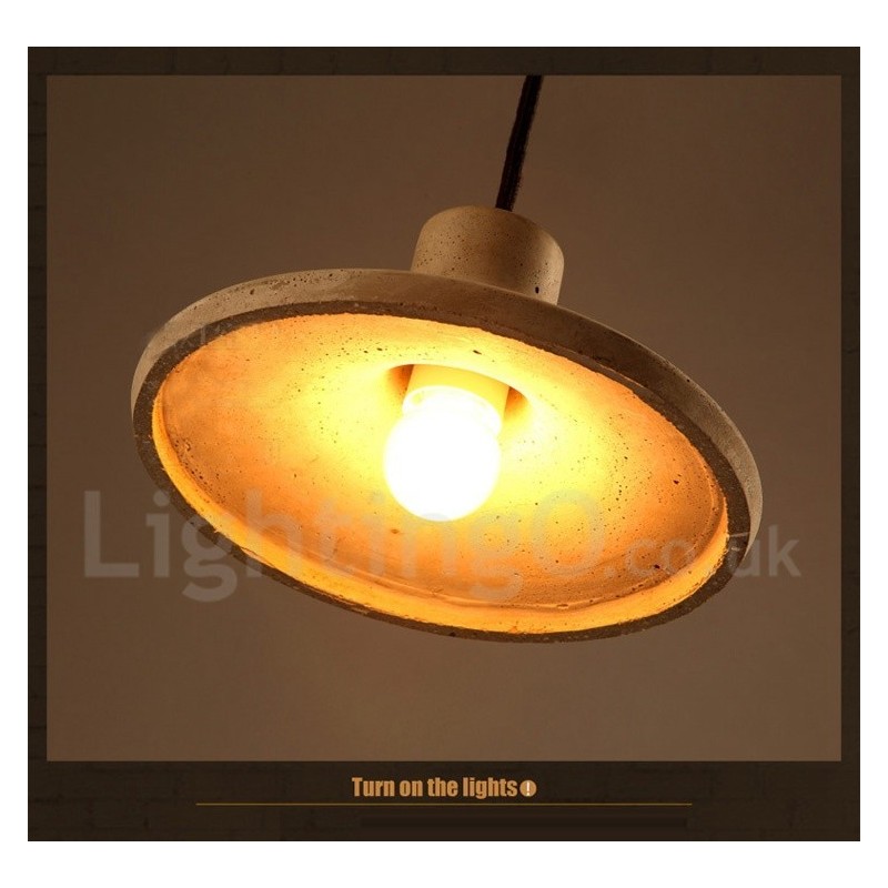 Moderní Concrte Single Light Závěsné svítidlo