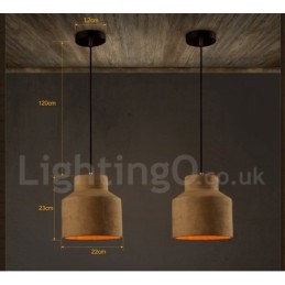 Moderní Concrte Single Light Závěsné svítidlo