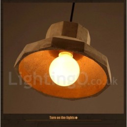 Moderní Concrte Single Light Závěsné svítidlo