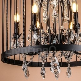 Retro Vintage Metal 4 Light Závěsné světlo Birdcage
