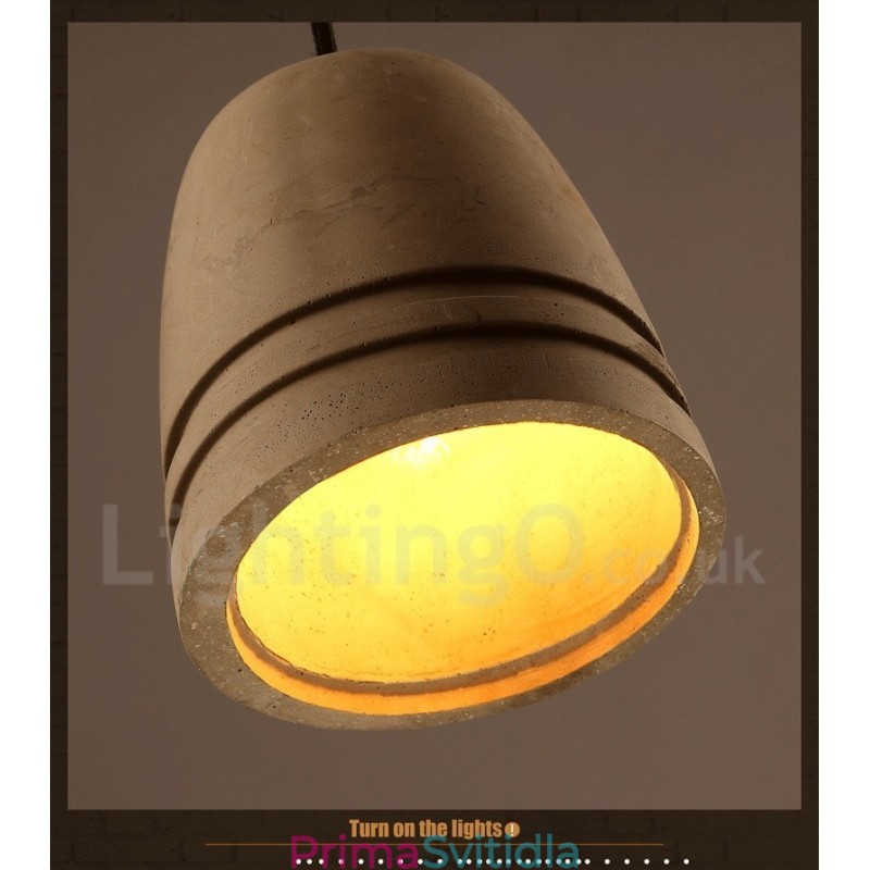 Retro Vintage Concrte závěsné světlo