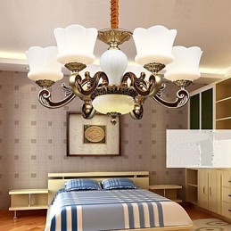 Garden Creative Zinc Alloy Retro Dining Závěsná lampa Lustr