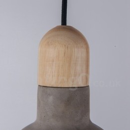 Retro Vintage Wood Concrte Single Light Závěsné světlo