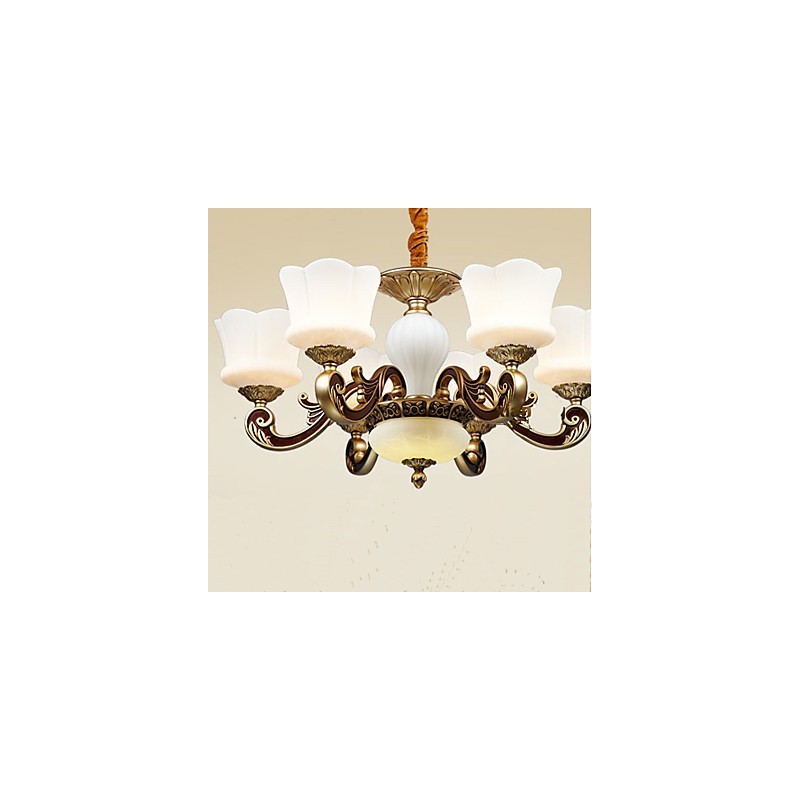 Garden Creative Zinc Alloy Retro Dining Závěsná lampa Lustr