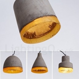 Moderní Concrte 1 Light Závěsné světlo