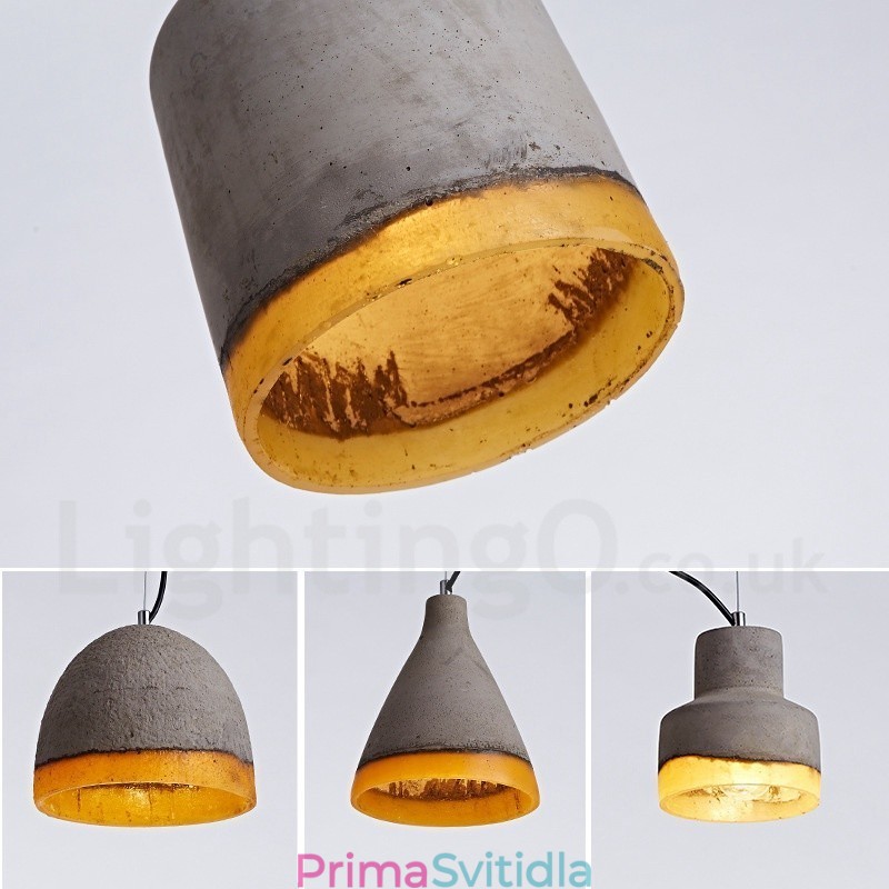 Moderní Concrte 1 Light Závěsné světlo