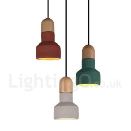 Vintage Wood Concrte Multi Colors závěsné světlo pro lampu