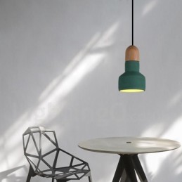 Vintage Wood Concrte Multi Colors závěsné světlo pro lampu