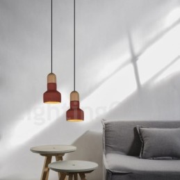 Vintage Wood Concrte Multi Colors závěsné světlo pro lampu