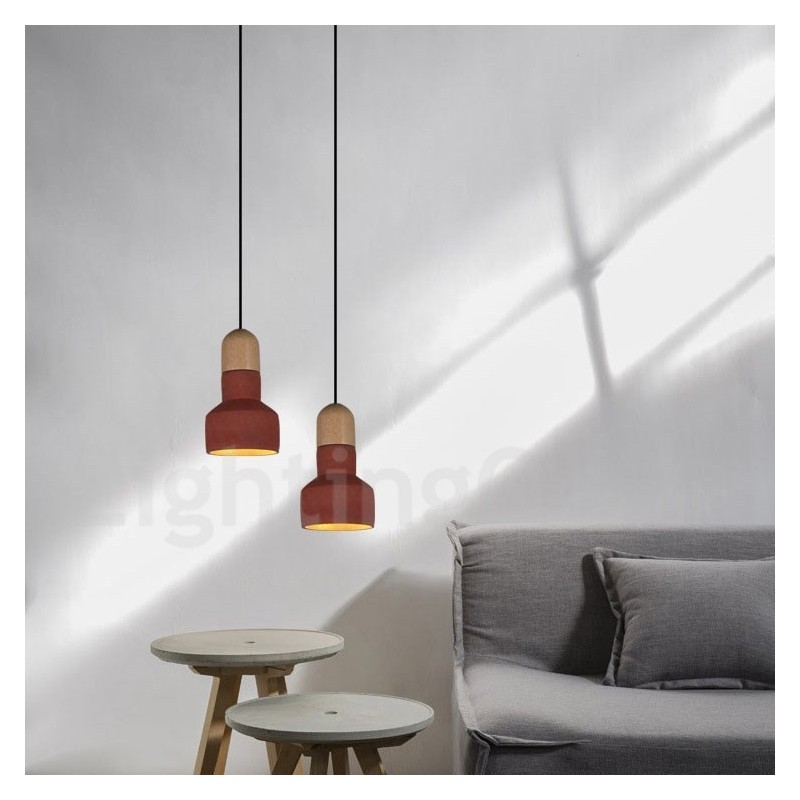 Vintage Wood Concrte Multi Colors závěsné světlo pro lampu
