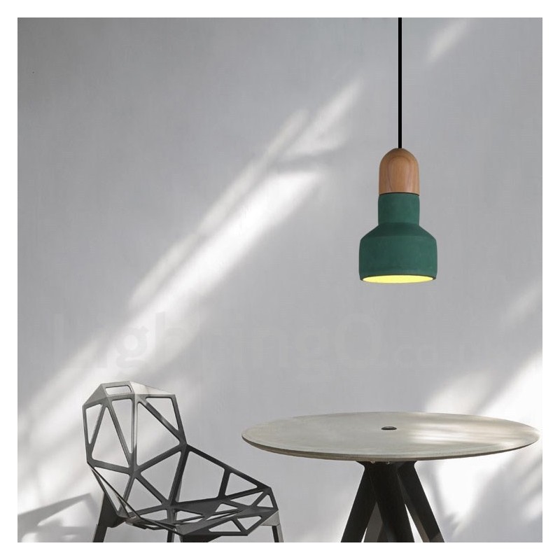 Vintage Wood Concrte Multi Colors závěsné světlo pro lampu