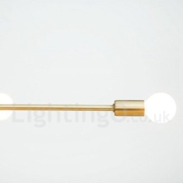 Moderní současná měděná lustrová lampa 5