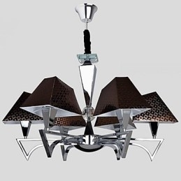 Módní kovaný lustr Umělecký lustr se 6 světly