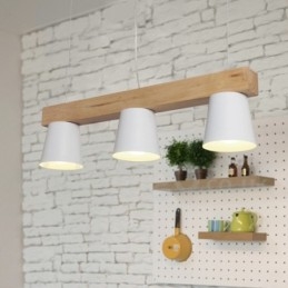 3 Lehké moderní moderní dřevěné závěsné svítidlo