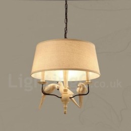 3 Light Rustikální Lodge Vintage Pendant Light