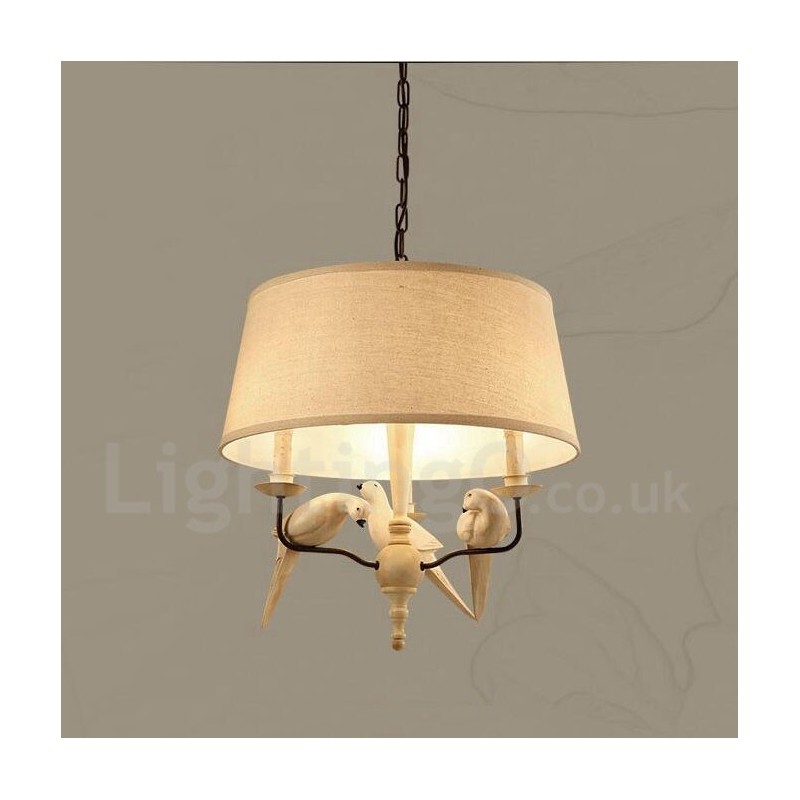 3 Light Rustikální Lodge Vintage Pendant Light