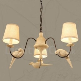 3 Light Rustikální Lodge Vintage Pendant Light