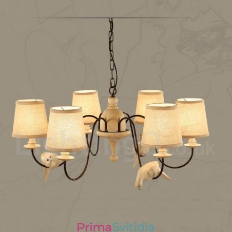 6 Light Rustic Lodge Vintage závěsné světlo 6 Light Rustic Lodge Vintage závěsné světlo