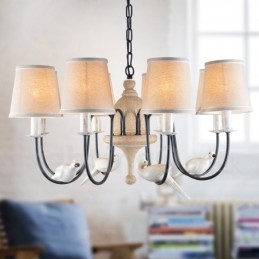 8 Light Rustic Lodge Vintage závěsné světlo