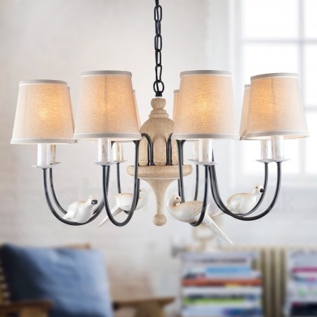 8 Light Rustic Lodge Vintage závěsné světlo 8 Light Rustic Lodge Vintage závěsné světlo