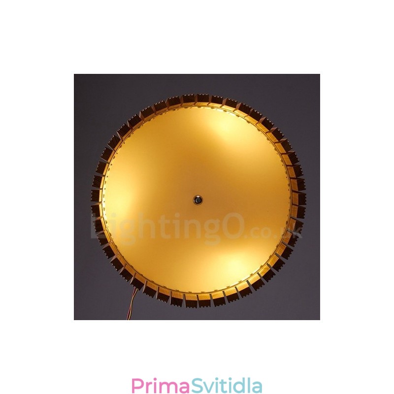 Moderní moderní dřevěné závěsné svítidlo na buben
