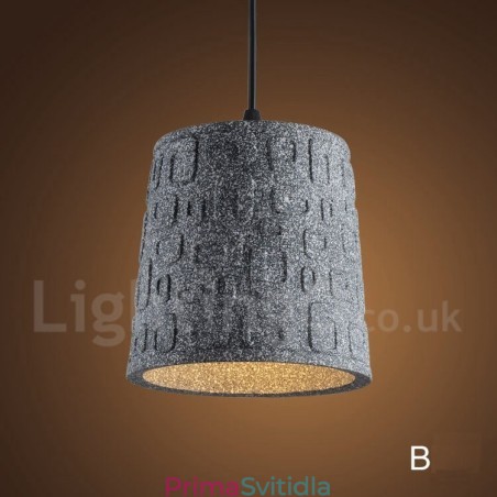 Retro Vintage Concrte 1 Light Závěsné světlo Retro Vintage Concrte 1 Light Závěsné světlo