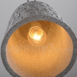 Retro Vintage Concrte 1 Light Závěsné světlo