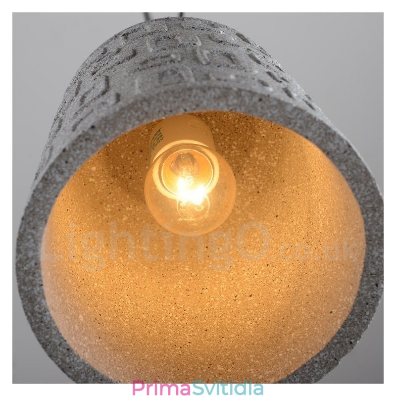 Retro Vintage Concrte 1 Light Závěsné světlo