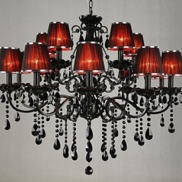 Lustr Crystal Modern Contemporary Crystal 15 světle červená