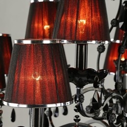 Lustr Crystal Modern Contemporary Crystal 15 světle červená