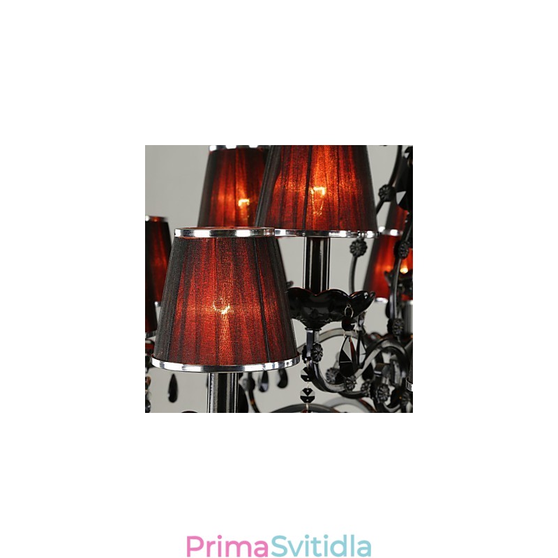 Lustr Crystal Modern Contemporary Crystal 15 světle červená