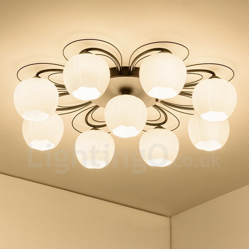 9 Integrovaný lustr Light Rustic Lodge