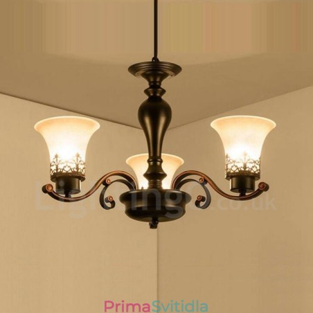 3 Integrovaný kovový lustr Light Rustic Lodge 3 Integrovaný kovový lustr Light Rustic Lodge