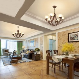 8 Integrovaný kovový lustr Light Rustic Lodge