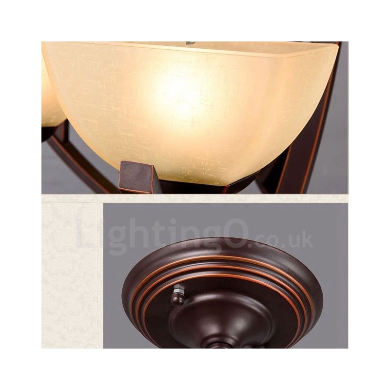 8 Integrovaný kovový lustr Light Rustic Lodge