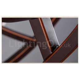 8 Integrovaný kovový lustr Light Rustic Lodge