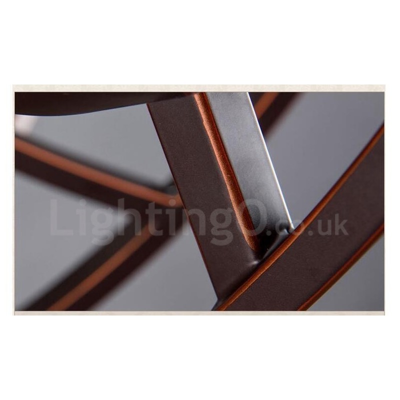 8 Integrovaný kovový lustr Light Rustic Lodge