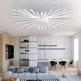 28 Lehký moderní současný integrovaný kovový lustr