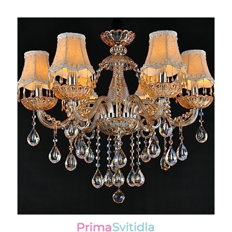 Lustr Crystal Traditional Classic Glass 6 Light Lustr Crystal Traditional Classic Glass 6 Light