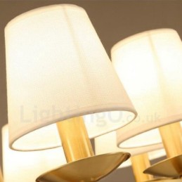 6 Integrovaný kovový měděný lustr Light Rustic Lodge