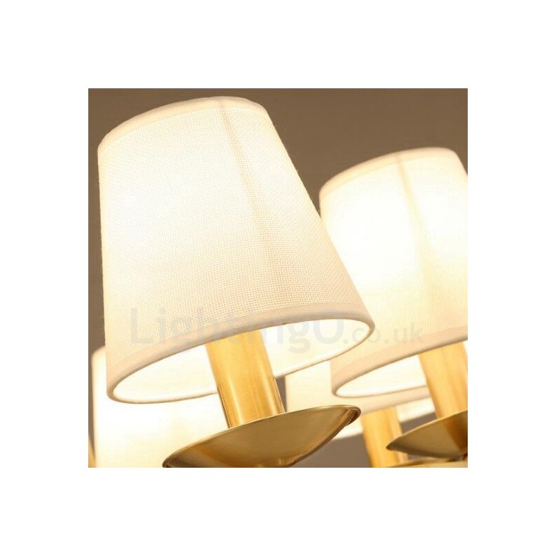 6 Integrovaný kovový měděný lustr Light Rustic Lodge