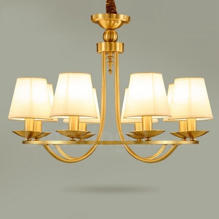 Integrovaný kovový měděný lustr z mosazi 8 Light Rustic Lodge Integrovaný kovový měděný lustr z mosazi 8 Light Rustic Lodge