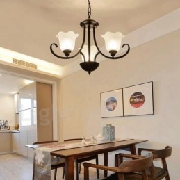3 Integrovaný kovový lustr Light Rustic Lodge