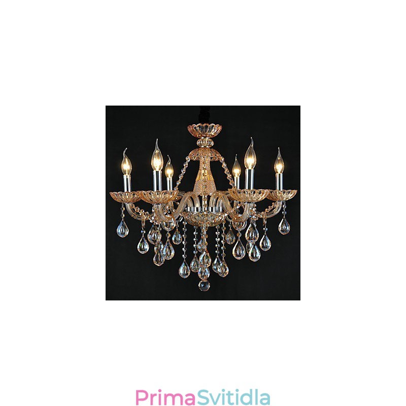 Lustr Crystal Traditional Classic Glass 6 Light