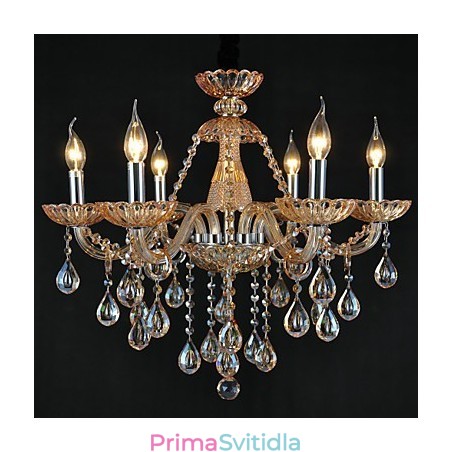 Lustr Crystal Traditional Classic Glass 6 Light Lustr Crystal Traditional Classic Glass 6 Light