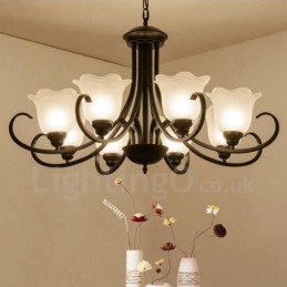 8 Integrovaný kovový lustr Light Rustic Lodge