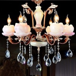 Luxusní přívěsek ze zinkové slitiny Jade Crystal v evropském stylu